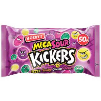 Bobby's Mega Sour Kickers Chewy Candy 45g PM 50p