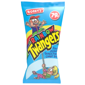 Bobby's Rainbow Twangers Candy Belts 75g PM 79p 