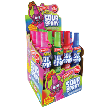 Bobby's Mega Sour Candy Spray PM £1.29 (Single Bottle - Flavour May Vary) 