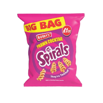 Bobby's Spirals Prawn 63g PM £1.25 