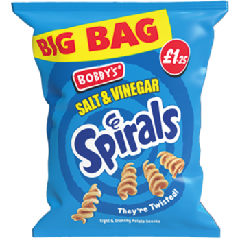 Bobby's Salt & Vinegar Spirals 63g PM £1.25