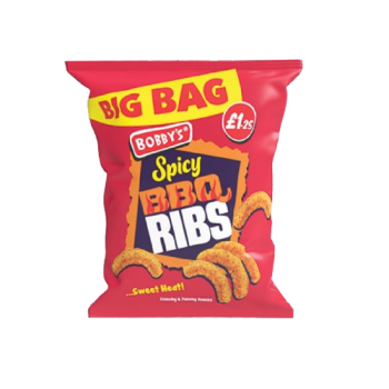 Bobbys Big Bag Spicy Rib 70g PM £1.25 
