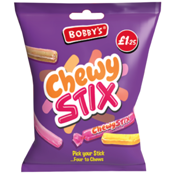Bobby's Fruit & Cola Chewy Stix 120g PM £1.25