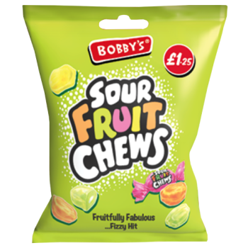 Bobby's Sour Fruit Chews 120g PM £1.25