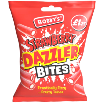 Bobby's Strawberry Dazzler Bites 128g PM £1.25 