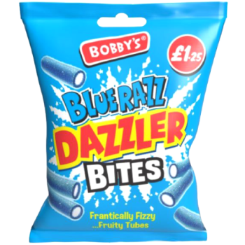 Bobby's Blue Razz Dazzler Bites 128g PM £1.25 