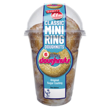 Bobby's Classic Mini Ring Doughnuts 6pk