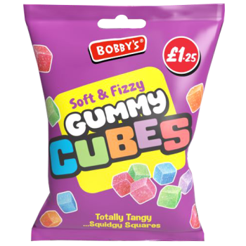 Bobby's Gummy Cubes Soft & Fizzy 150g PM £1.25 