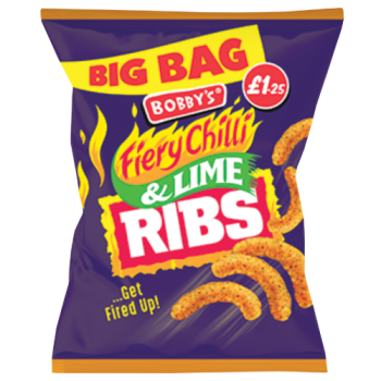 Bobby's Big Bag Fiery Chilli & Lime Ribs 70g PM £1.25