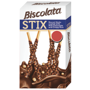 Biscolata Stix Biscuit Sticks with Milk Chocolate & Crispy Rice