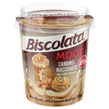 Biscolata Mood Caramel Macchiato Mini Filled Biscuits 100g PM £1.25 
