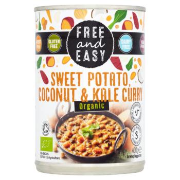 Free and Easy Organic Sweet Potato, Coconut & Kale Curry 400g