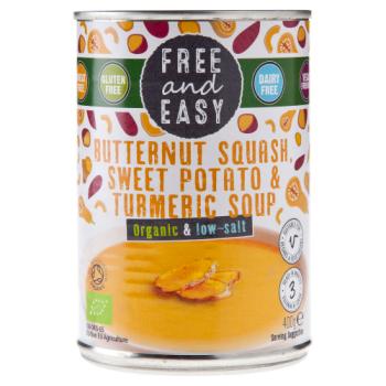 Free and Easy Butternut Squash Sweet Potato & Turmeric Soup 400g