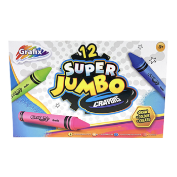 Granfix Super Jumbo Crayons 12pk 