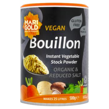 Marigold Health Foods Organic & Reduced Salt Bouillon Instant Vegetable Stock Powder 500g