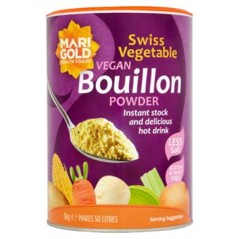 Marigold Less Salt Swiss Vegan Bouillon Purple 1kg Catering