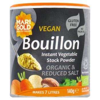 Marigold Health Foods Organic & Reduced Salt Bouillon Instant Vegetable Stock Powder 140g