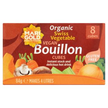 Marigold ORG Bouillon Regular Red Vegan GF x 8 Cubes