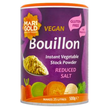 Marigold Health Foods Reduced Salt Vegan Bouillon Instant Vegetable Stock Powder 500g