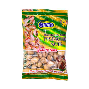 Ginni's Roasted & Salted Pistachio Nuts 50g 