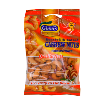 Ginni's Roasted & Salted Cashew Nuts 55g 