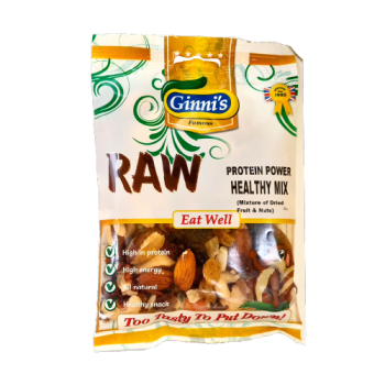 Ginni's Raw Healthy Mix Mixture of Dried Fruit & Nuts 60g 