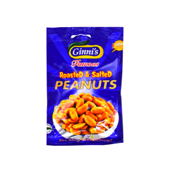 Ginni's Roasted & Salted Peanuts 130g 