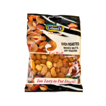 Ginni's Oven Roasted Mixed Nuts Dry Roasted 110g 