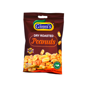 Ginni's Dry Roasted Peanuts 100g 