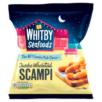 Whitby Seafoods Jumbo Wholetail Scampi 200g