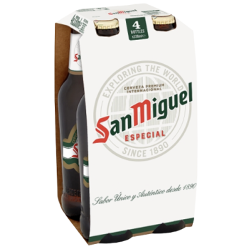 San Miguel Premium Lager Beer 4 x 330ml 