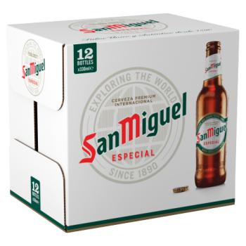 San Miguel Premium Lager Beer 12 x 330ml Bottles