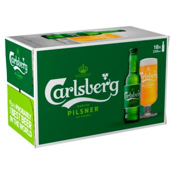 Carlsberg Danish Pilsner Lager Beer 18x330ml