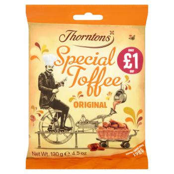 Thorntons Original Special Toffee Bag £1 Pmp 130g