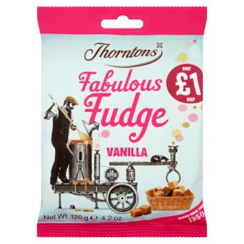 Thorntons Fabulous Vanilla Fudge Bag £1 Pmp 120g