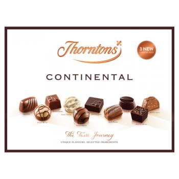 Thorntons Continental Milk, Dark, White Chocolate Gift Box 284g