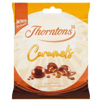 Thorntons Tempting Gooey Caramels Pouch 102g