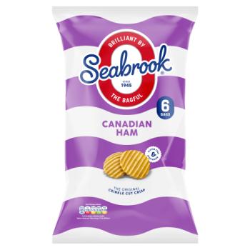Seabrook Canadian Ham Flavour The Original Crinkle Cut 6 x 25g