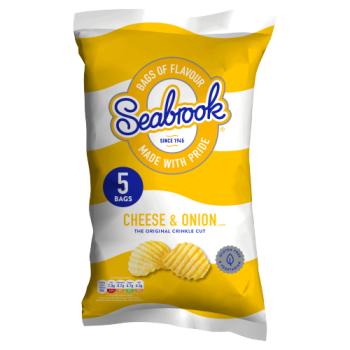 Seabrook Cheese & Onion Flavour 5 x 25g