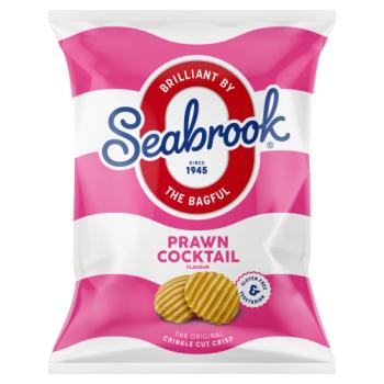 Seabrook Prawn Cocktail Flavour The Original Crinkle Cut Crisp 31.8g