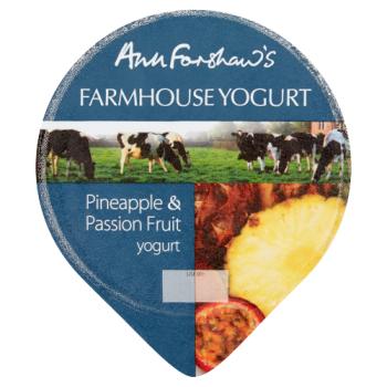 Ann Forshaw's Farmhouse Yogurt Pineapple & Passion Fruit Yogurt 140g