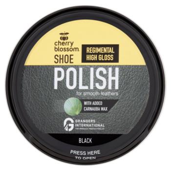 Cherry Blossom Regimental High Gloss Shoe Polish Black 50ml