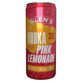 Glen's Vodka with Pink Lemonade 250ml