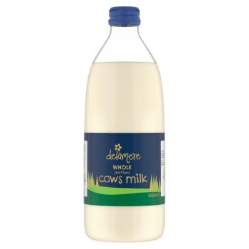 Delamere Whole Sterilised Cows Milk 500ml