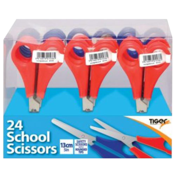 Tiger Stationery 13cm School Scissors (Single Item) 