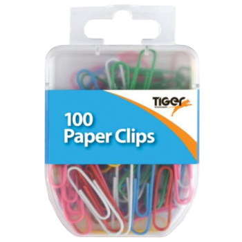 Tiger Stationery 100 Paper Clips 