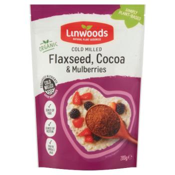 Linwoods Organic Cold Milled Flaxseed, Cocoa & Mulberries 200g