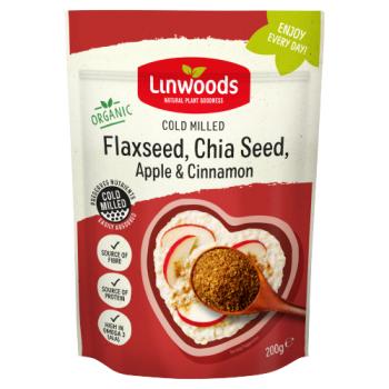 Linwoods Cold Milled Flaxseed, Chia Seed, Apple & Cinnamon 200g