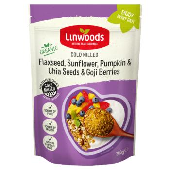 Linwoods Organic Cold Milled Flaxseed, Sunflower, Pumpkin & Chia Seeds & Goji Berries 200g