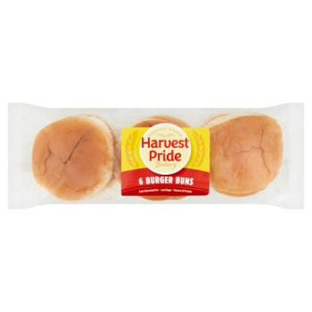 Harvest Pride Bakery 6 Burger Buns 360g